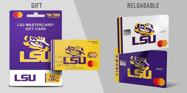 LSU Gift and Reloadable cards will be rolling out in market over the coming months